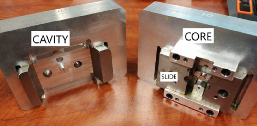 core and cavity in injection molding